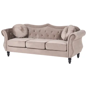Soffgrupp Skien - Taupe - Möbler - Soffa - Soffgrupp - Chesterfield soffgrupp