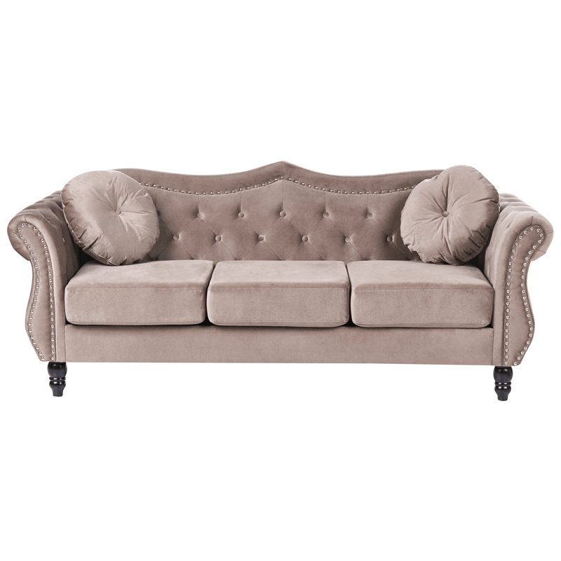 Soffgrupp Skien - Taupe - Möbler - Soffa - Soffgrupp - Chesterfield soffgrupp