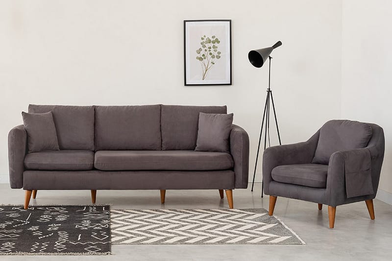 Sofiko Soffgrupp - Antracit - Möbler - Soffa - Soffgrupp