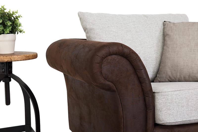 Toronto Soffgrupp 3-Sits+Fåtölj - Brun/Beige - Möbler - Soffa - Soffgrupp - Soffgrupp 3 2 1