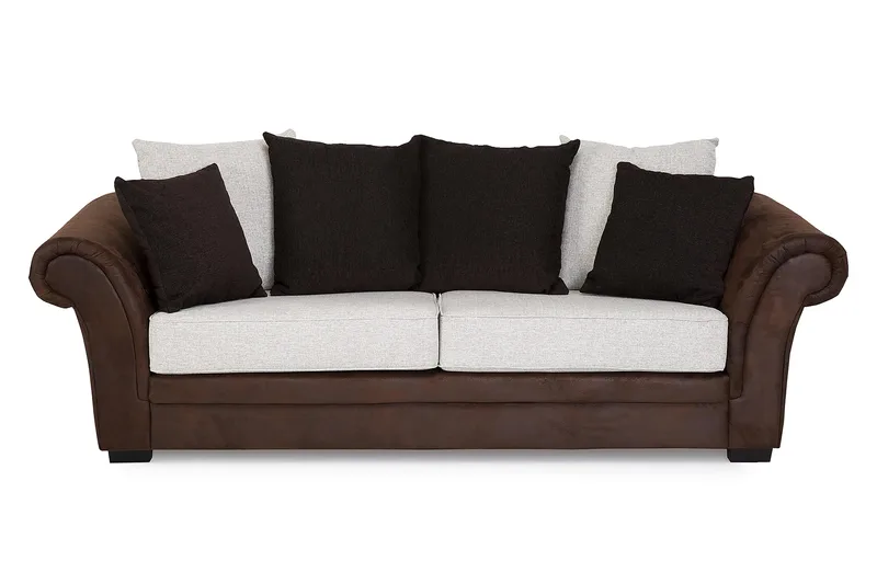 Toronto Soffgrupp 3-Sits+Fåtölj - Brun/Beige - Möbler - Soffa - Soffgrupp - Soffgrupp 3 2 1