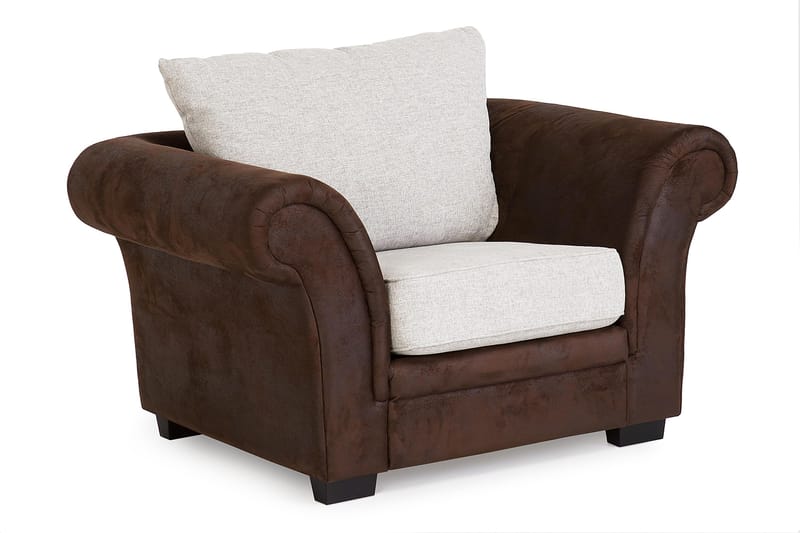 Toronto Soffgrupp 3-Sits+Fåtölj - Brun/Beige - Möbler - Soffa - Soffgrupp - Soffgrupp 3 2 1