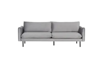 Soffgrupp Vinterbro Grå/svart, Sammet - Grå/svart, Sammet - Möbler - Soffa - Soffgrupp
