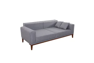 Wyong Soffgrupp 3-sits Soffa + Fåtölj - Grå - Möbler - Soffa - Soffgrupp