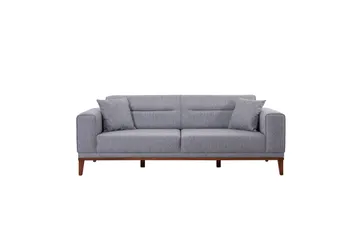 Wyong Soffgrupp 3-sits Soffa + Fåtölj - Grå - Möbler - Soffa - Soffgrupp