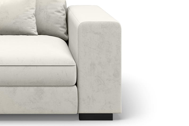 Dubai Armstöd Höger Sammet - Vit - Möbler - Soffa - Modulsoffor - Övriga moduler till modulsoffa