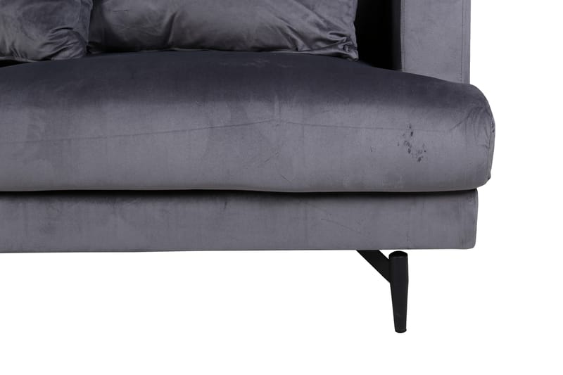 Sofia 3-sits Soffa - Mörkgrå - Möbler - Soffa - Sammetssoffa