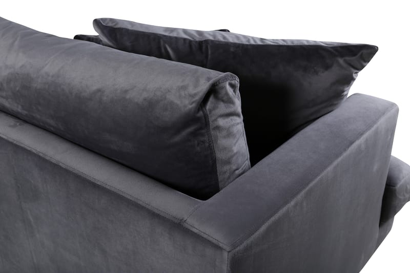 Sofia 3-sits Soffa - Mörkgrå - Möbler - Soffa - Sammetssoffa