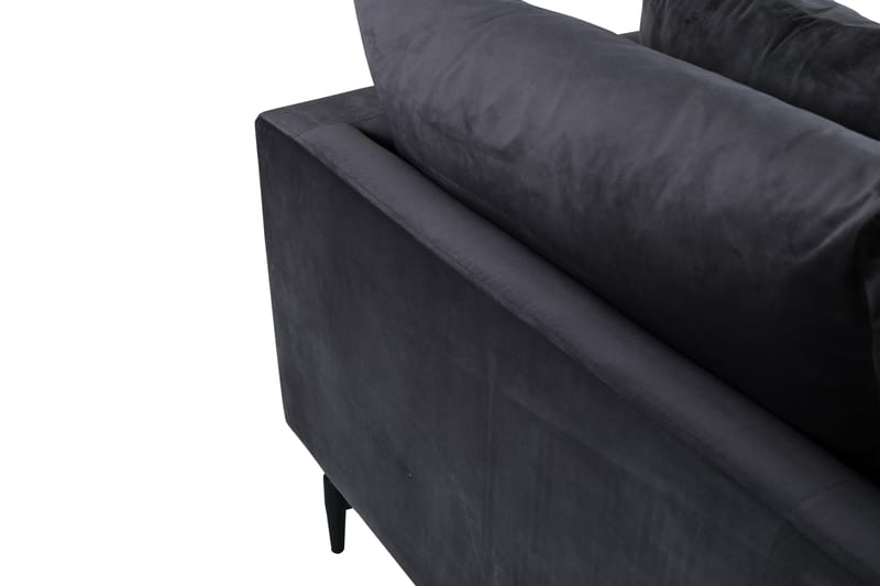 Sofia 3-sits Soffa - Mörkgrå - Möbler - Soffa - Sammetssoffa