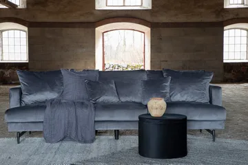 Sofia 3-sits Soffa - Mörkgrå - Möbler - Soffa - Sammetssoffa