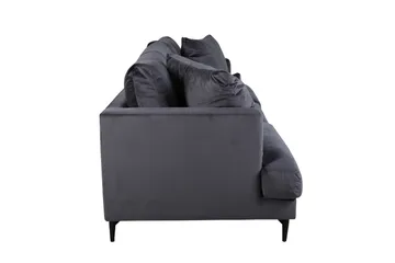 Sofia 3-sits Soffa - Mörkgrå - Möbler - Soffa - Sammetssoffa