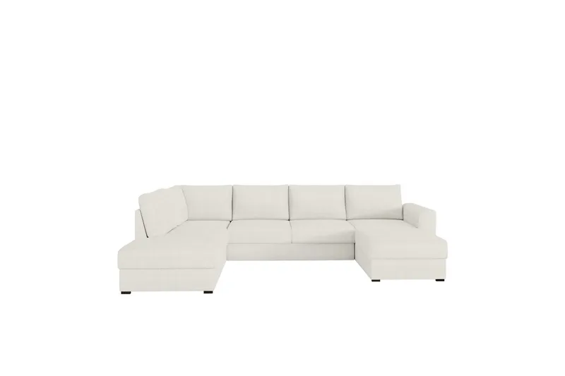 Taberk Soffa med Divan och Schäslong 4-sits - Vit - Möbler - Soffa - U-soffa