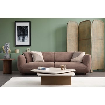Talrosen 4-sits Svängd Soffa 260 cm i Tyg - Brun - Möbler - Soffa - 4 sits soffa
