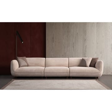 Talrosen Rundad Modulsoffa i Bouclé - Beige - Möbler - Soffa - 4 sits soffa