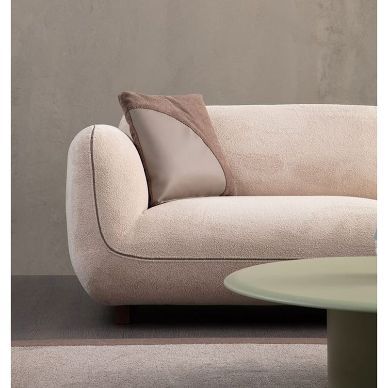 Talrosen Rundad Modulsoffa i Bouclé - Beige - Möbler - Soffa - 4 sits soffa