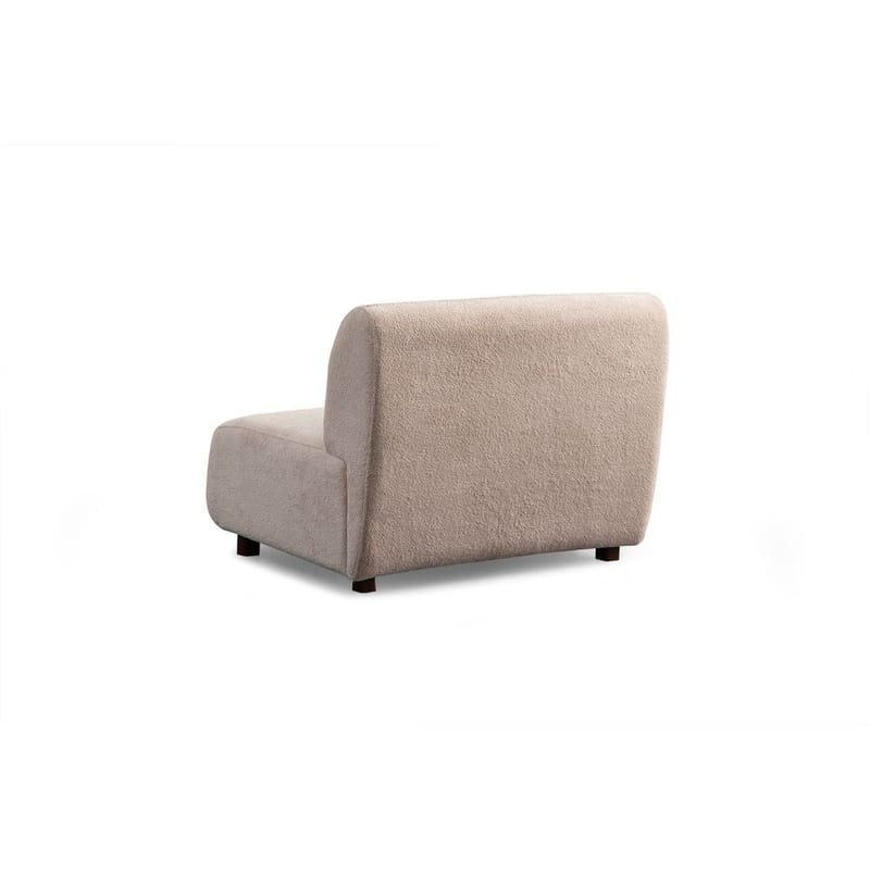 Talrosen Rundad Modulsoffa i Bouclé - Beige - Möbler - Soffa - 4 sits soffa
