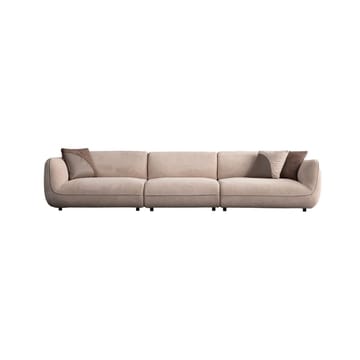 Talrosen Rundad Modulsoffa i Bouclé - Beige - Möbler - Soffa - 4 sits soffa