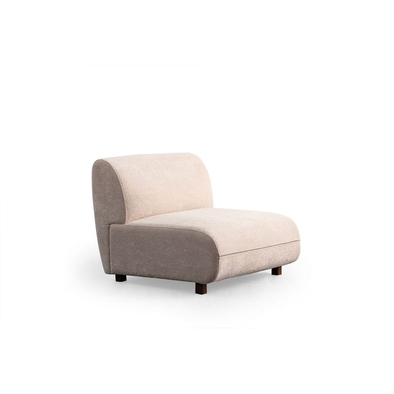 Talrosen Rundad Modulsoffa i Bouclé - Beige - Möbler - Soffa - 4 sits soffa