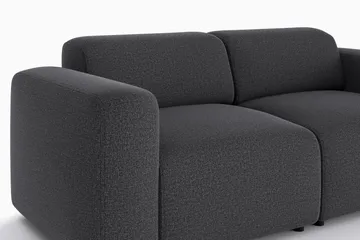 Torvasen 2-sits Soffa i Tyg - Svart - Möbler - Soffa - 2 sits soffa