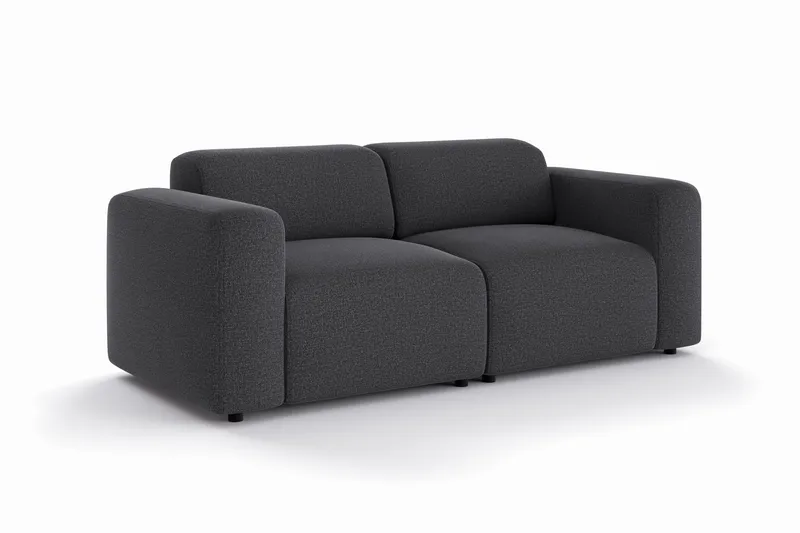 Torvasen 2-sits Soffa i Tyg - Svart - Möbler - Soffa - 2 sits soffa