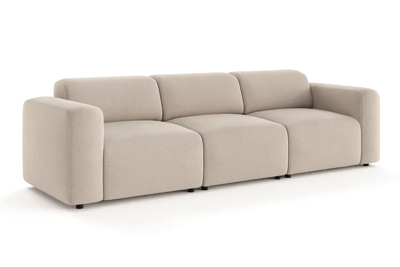 Torvasen 3-sits Soffa i Tyg - Beige - Möbler - Soffa - 3 sits soffa
