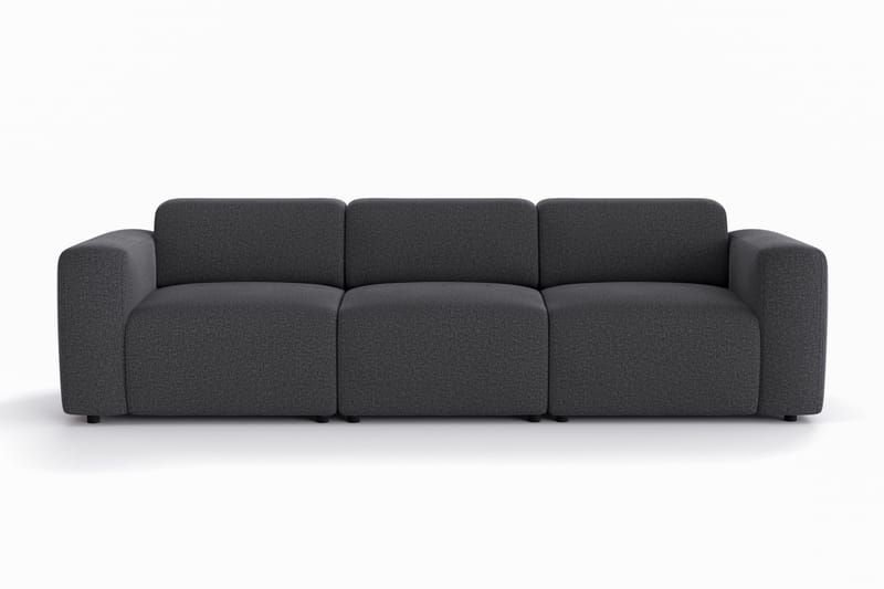 Torvasen 3-sits Soffa i Tyg, Svart