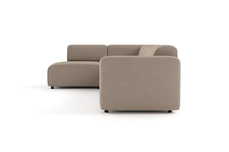 Torvasen 5-sits Soffa med Divan Vänster i Tyg - Greige - Möbler - Soffa - Divansoffor & schäslongsoffa
