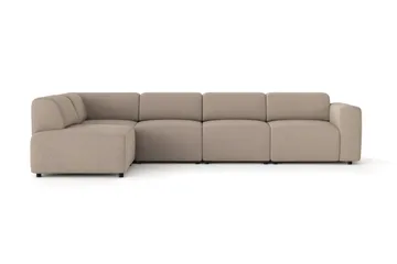 Torvasen 5-sits Soffa med Divan Vänster i Tyg - Greige - Möbler - Soffa - Divansoffor & schäslongsoffa