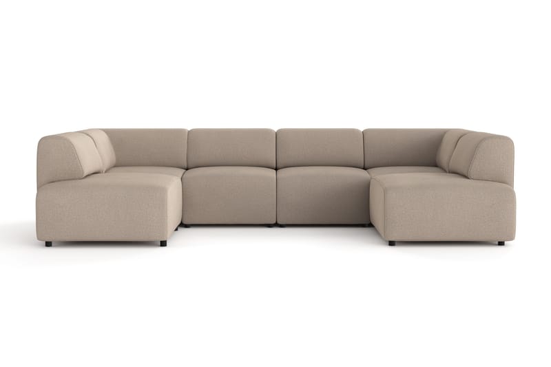 Torvasen 6-sits Soffa med Dubbeldivan i Tyg, Greige