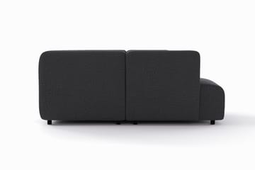 Torvasen 6-sits Soffa med Dubbeldivan i Tyg - Svart - Möbler - Soffa - U-soffa