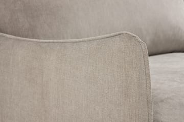 Trend Lyx 3-sits Soffa med Vinklade Armstöd i Tyg - Beige - Möbler - Soffa - 3 sits soffa