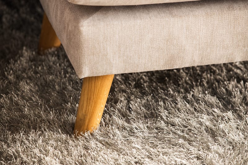 Trend Lyx 4-sits Vänstervänd U-formad Soffa med Divan och Schäslong i Tyg - Beige - Möbler - Soffa - U-soffa