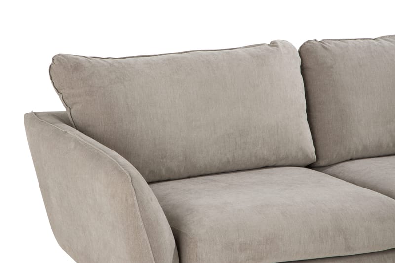 Trend Lyx 6-sits Vändbar L-formad Hörnsoffa i Tyg - Beige - Möbler - Soffa - Hörnsoffa