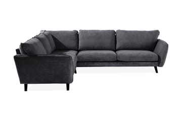 Trend Lyx 6-sits Vändbar L-formad Hörnsoffa i Tyg - Grå - Möbler - Soffa - Hörnsoffa