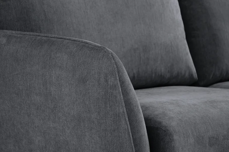 Trend Lyx 6-sits Vändbar L-formad Hörnsoffa i Tyg - Grå - Möbler - Soffa - Hörnsoffa