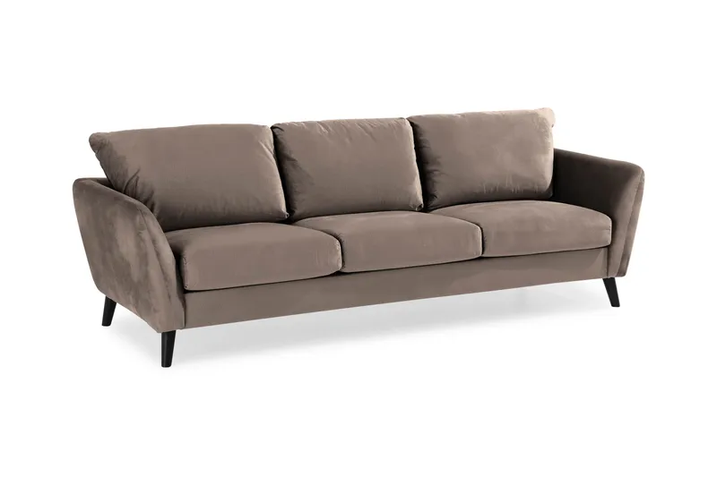 Trend Soffgrupp 3-sits + 2-sits Sammetssoffa - Brun - Möbler - Soffa - Soffgrupp