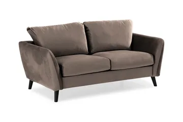 Trend Soffgrupp 3-sits + 2-sits Sammetssoffa - Brun - Möbler - Soffa - Soffgrupp