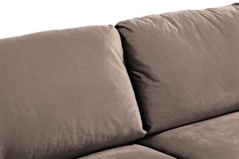 Trend Soffgrupp 3-sits + 2-sits Sammetssoffa - Brun - Möbler - Soffa - Soffgrupp