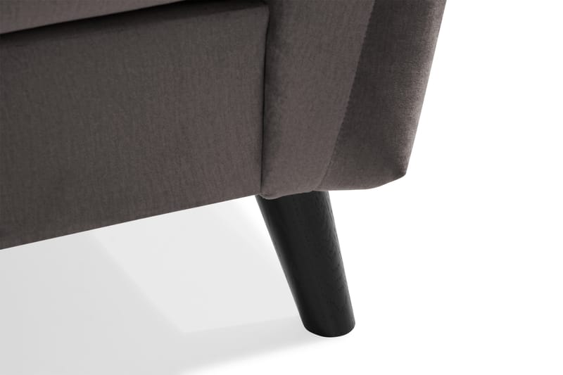 Trend Soffgrupp 3-sits + 2-sits Sammetssoffa - Mörkgrå - Möbler - Soffa - Soffgrupp