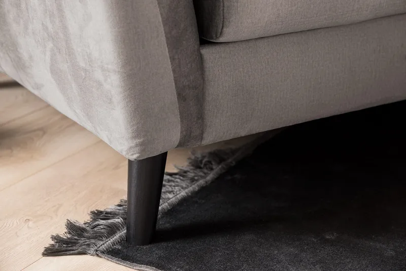 Trend Soffgrupp 3-sits + 2-sits Soffa + Fåtölj + Fotpall i Sammet - Brun - Möbler - Soffa - Soffgrupp