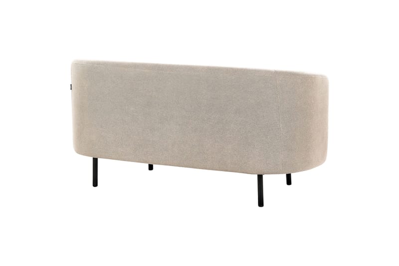 Tuka 2-sits Soffa i Tyg med Metallben - Beige|Grå|Svart - Möbler - Soffa - 2 sits soffa