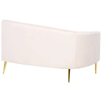 U-formad soffa Moss - Beige, guld - Möbler - Soffa - Sammetssoffa