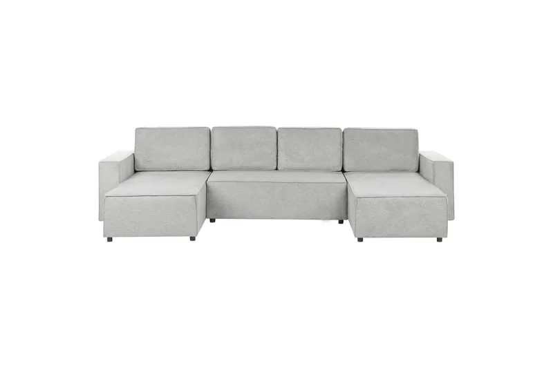U-formad soffa Vatne Grå/svart - Grå/svart - Möbler - Soffa - Soffgrupp