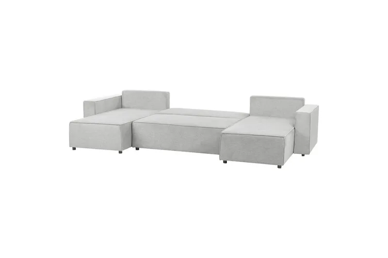 U-formad soffa Vatne Grå/svart - Grå/svart - Möbler - Soffa - Soffgrupp