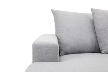 Crazy 5-sits Högervänd U-formad X-Large Soffa med Divan och Schäslong i Tyg inkl Kuvertkuddar - Grå - Möbler - Soffa - U-soffa