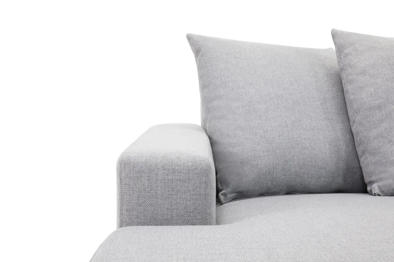 Crazy 5-sits Högervänd U-formad X-Large Soffa med Divan och Schäslong i Tyg inkl Kuvertkuddar - Grå - Möbler - Soffa - U-soffa