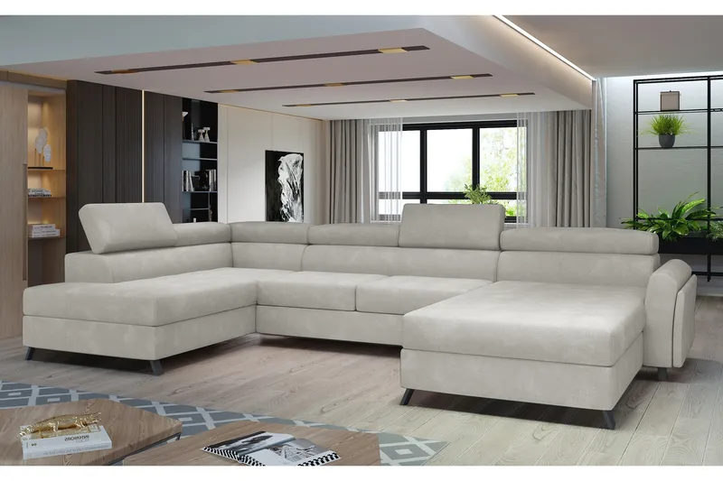 Josette U-soffa med Divan Höger, Beige