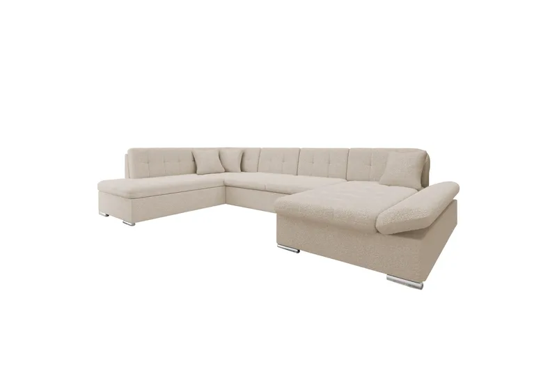 Zumar Soffa med Divan och Schäslong 4-sits, Beige