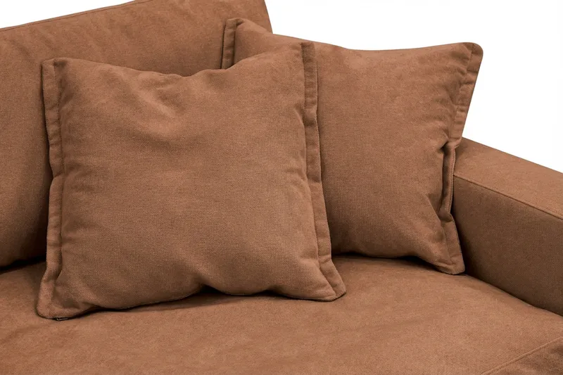 Valencia Extra Djup 3-sits Soffa i Chenille - Rostbrun - Möbler - Soffa - 3 sits soffa