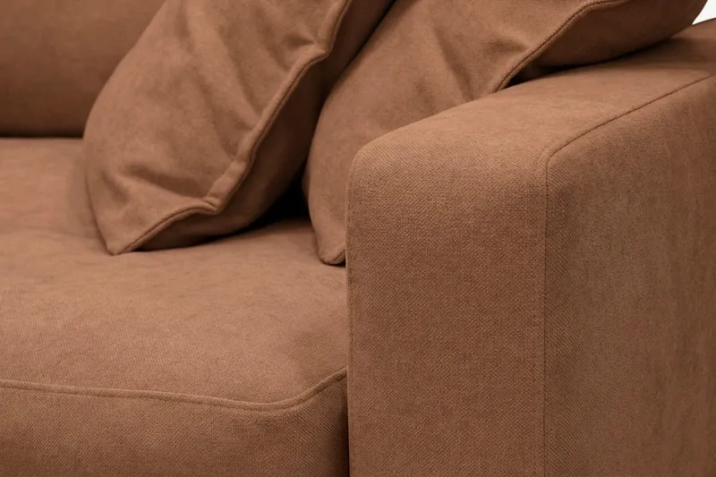 Valencia Extra Djup 3-sits Soffa i Chenille - Rostbrun - Möbler - Soffa - 3 sits soffa